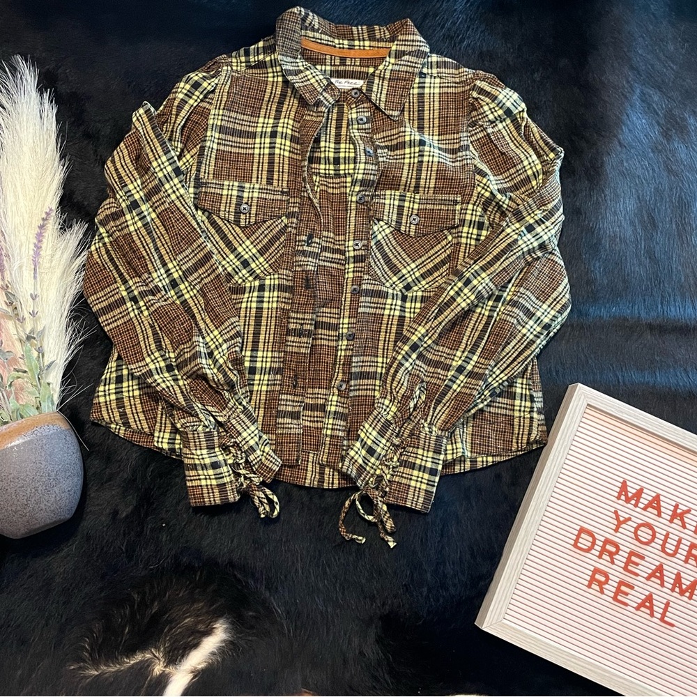 We The Free Flannel Shirt Size X-Small